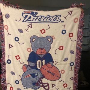 New England Patriots baby blanket vintage